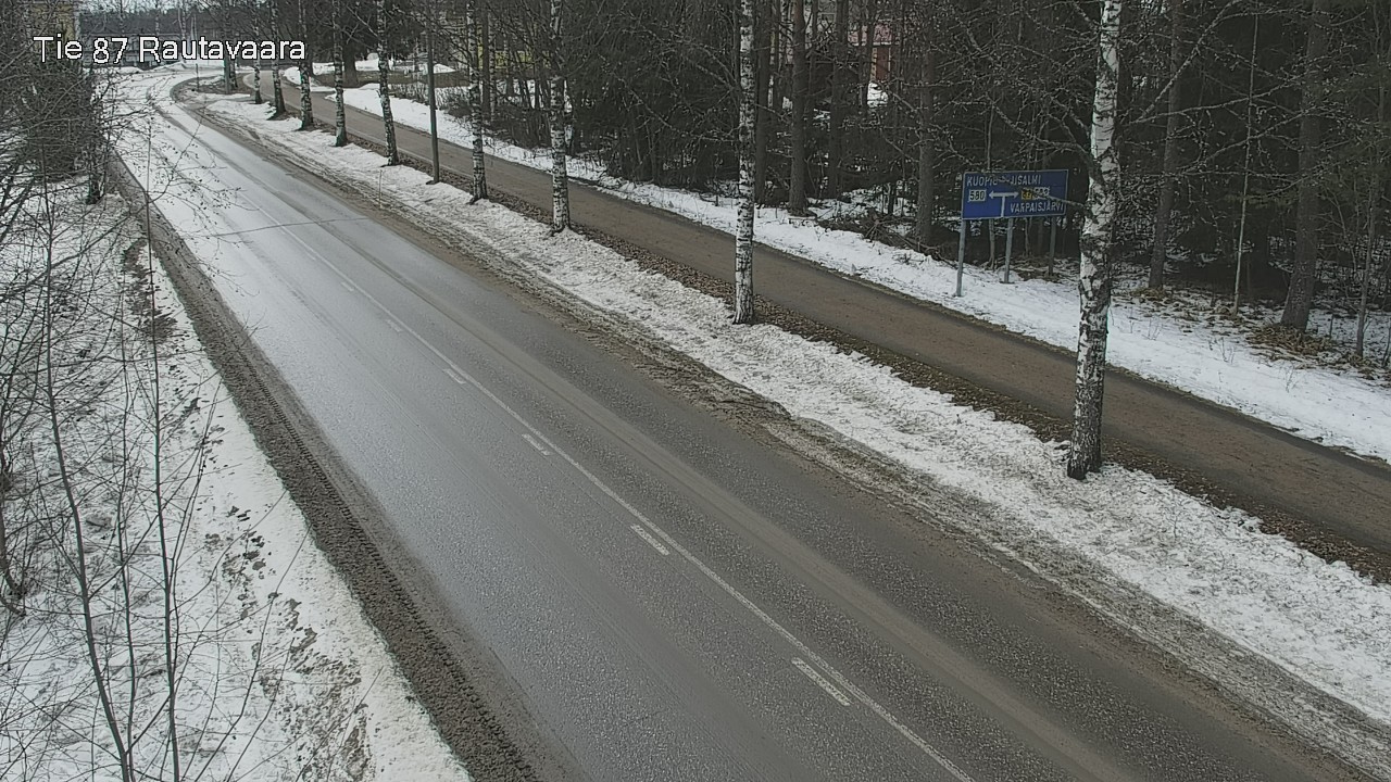 Weather Camera Image Väg 87 Rautavaara, Rautavaara, Pohjois-Savo