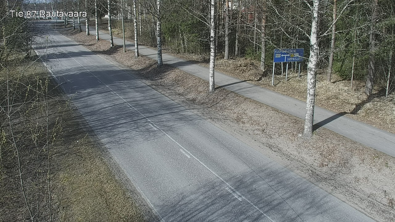 Weather Camera Image Road 87 Rautavaara, Rautavaara, Pohjois-Savo