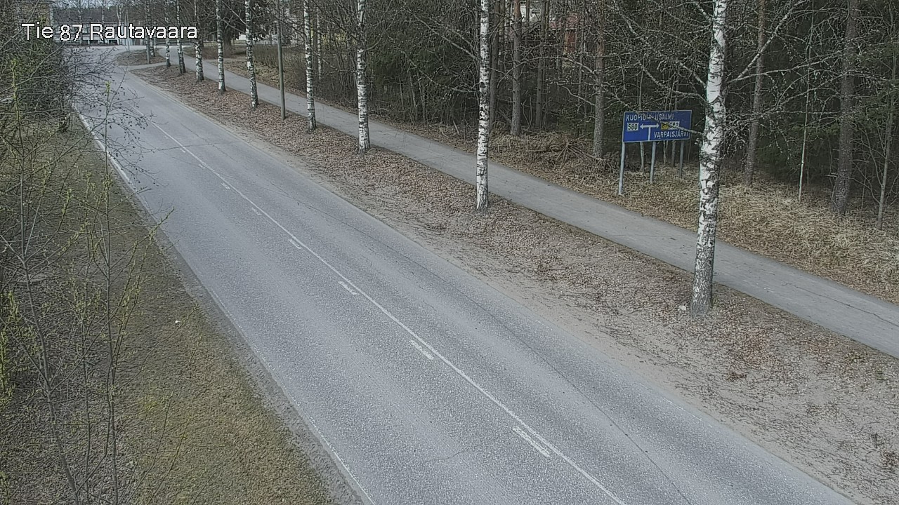 Weather Camera Image Väg 87 Rautavaara, Rautavaara, Pohjois-Savo