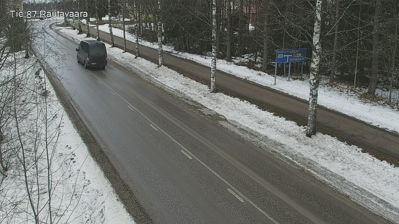 Weather Camera Image Väg 87 Rautavaara, Rautavaara, Pohjois-Savo
