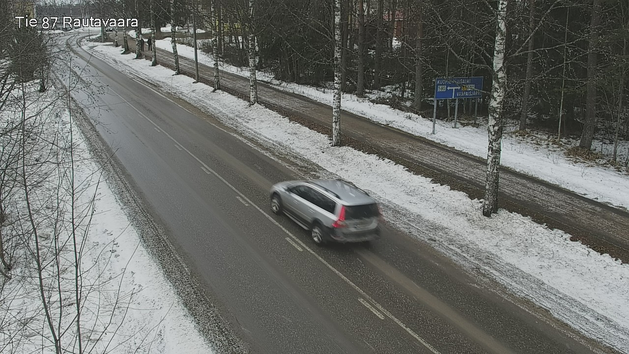Weather Camera Image Väg 87 Rautavaara, Rautavaara, Pohjois-Savo