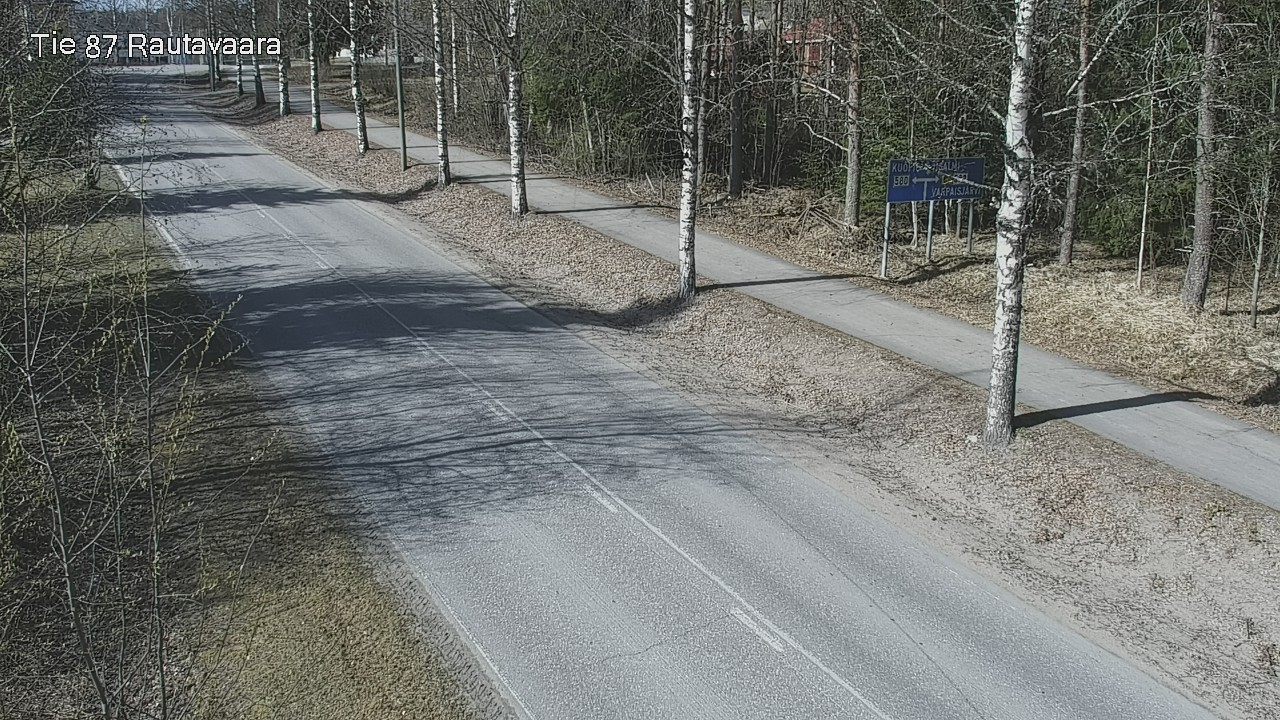 Weather Camera Image Road 87 Rautavaara, Rautavaara, Pohjois-Savo