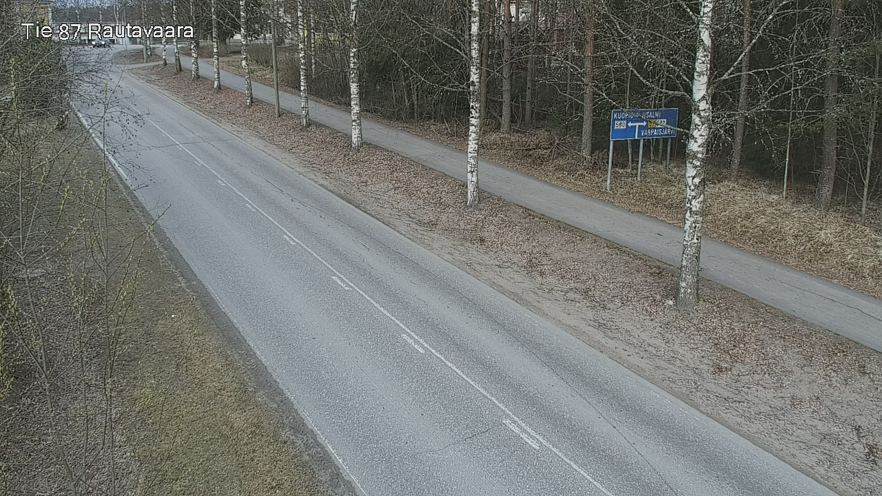Weather Camera Image Road 87 Rautavaara, Rautavaara, Pohjois-Savo