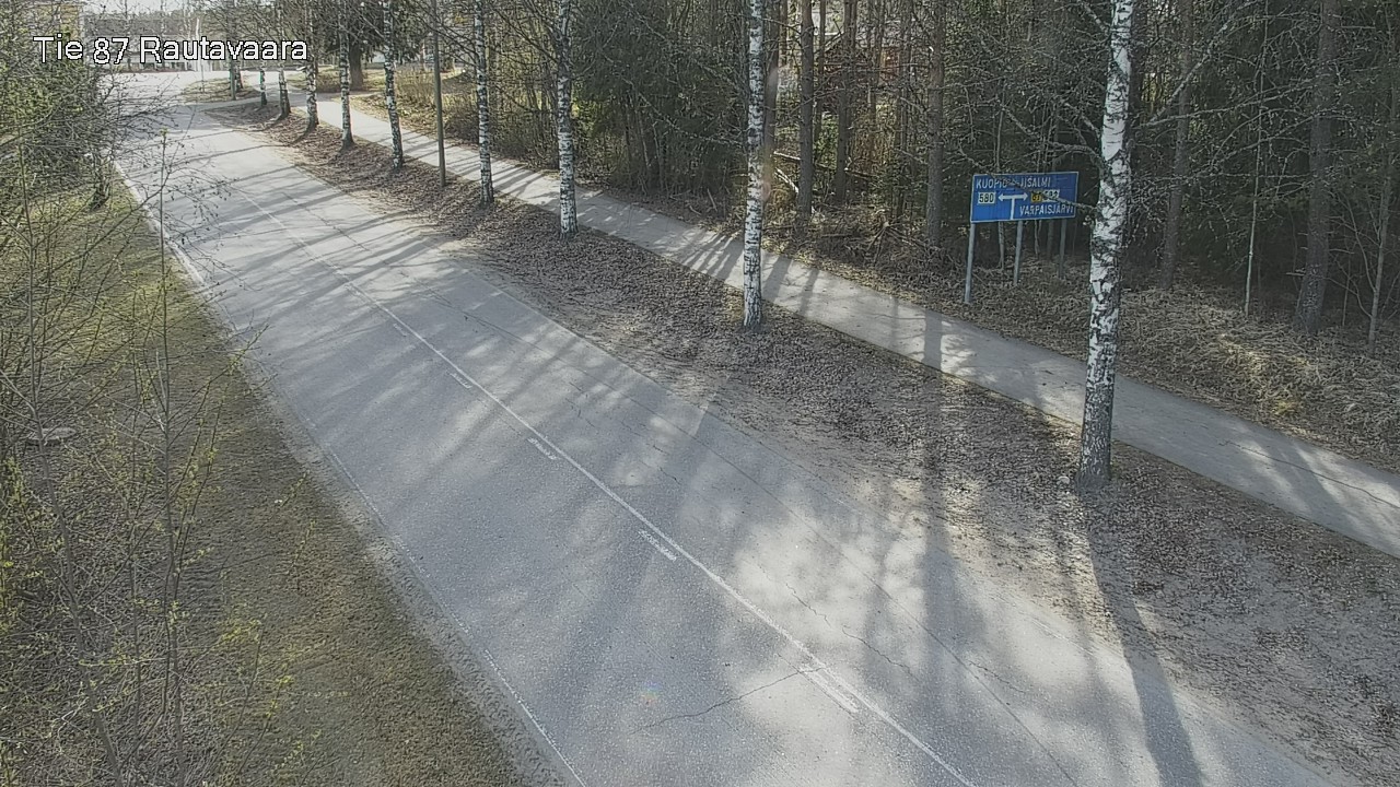 Weather Camera Image Road 87 Rautavaara, Rautavaara, Pohjois-Savo