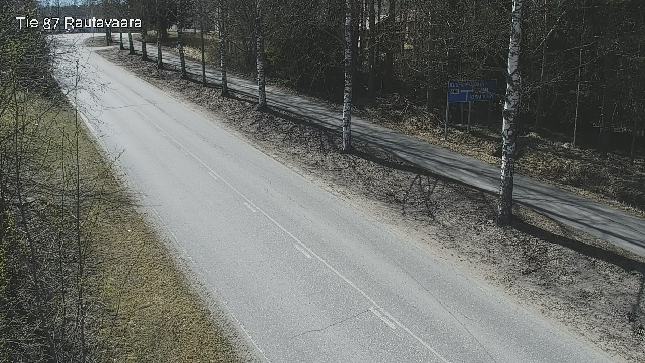 Weather Camera Image Road 87 Rautavaara, Rautavaara, Pohjois-Savo