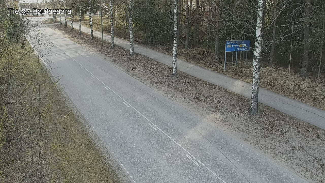 Weather Camera Image Road 87 Rautavaara, Rautavaara, Pohjois-Savo