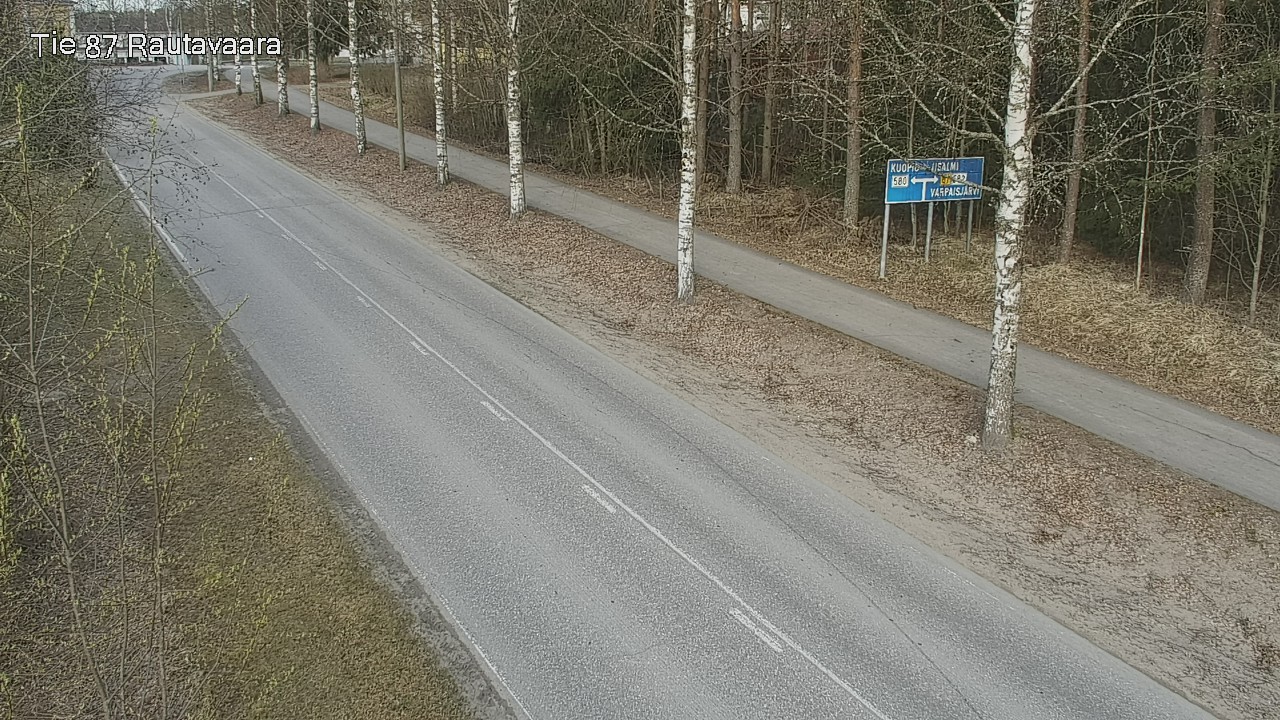 Weather Camera Image Väg 87 Rautavaara, Rautavaara, Pohjois-Savo