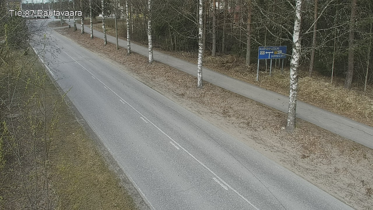 Weather Camera Image Väg 87 Rautavaara, Rautavaara, Pohjois-Savo