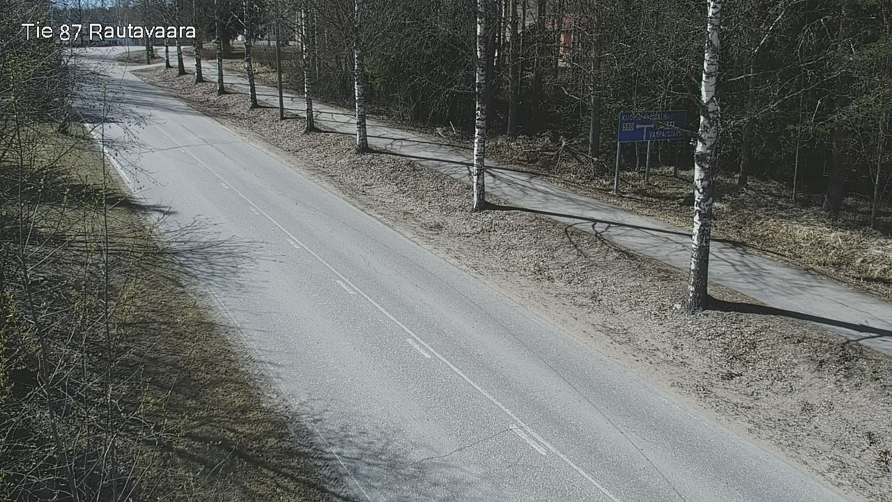Weather Camera Image Road 87 Rautavaara, Rautavaara, Pohjois-Savo