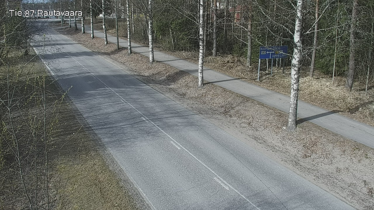 Weather Camera Image Road 87 Rautavaara, Rautavaara, Pohjois-Savo