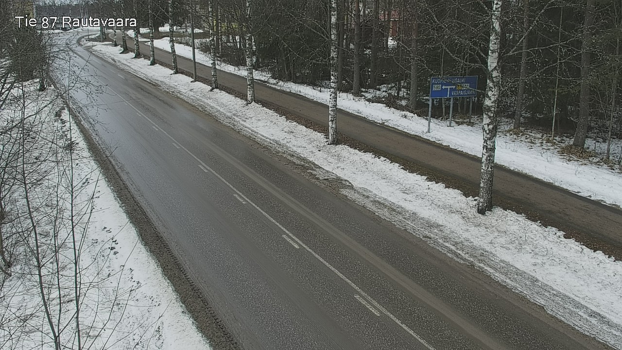 Weather Camera Image Väg 87 Rautavaara, Rautavaara, Pohjois-Savo