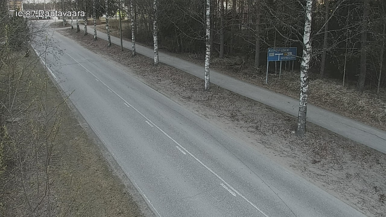 Weather Camera Image Road 87 Rautavaara, Rautavaara, Pohjois-Savo