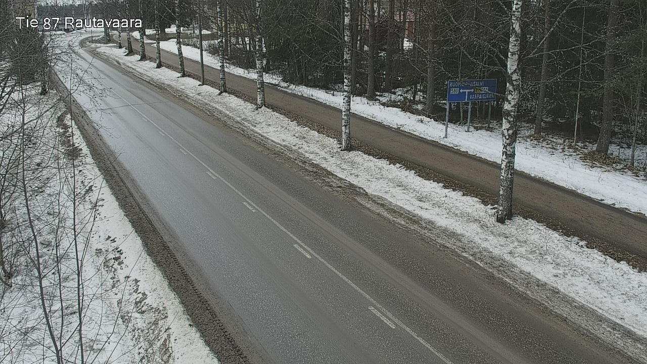 Weather Camera Image Väg 87 Rautavaara, Rautavaara, Pohjois-Savo