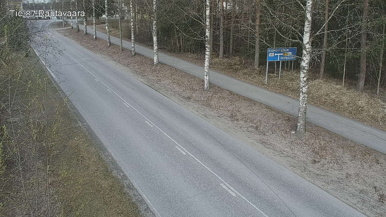 Weather Camera Image Väg 87 Rautavaara, Rautavaara, Pohjois-Savo