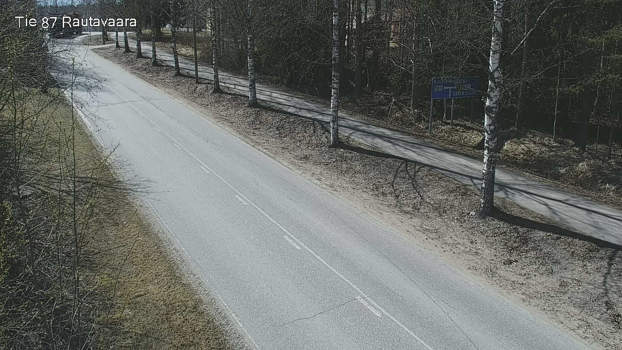 Weather Camera Image Road 87 Rautavaara, Rautavaara, Pohjois-Savo