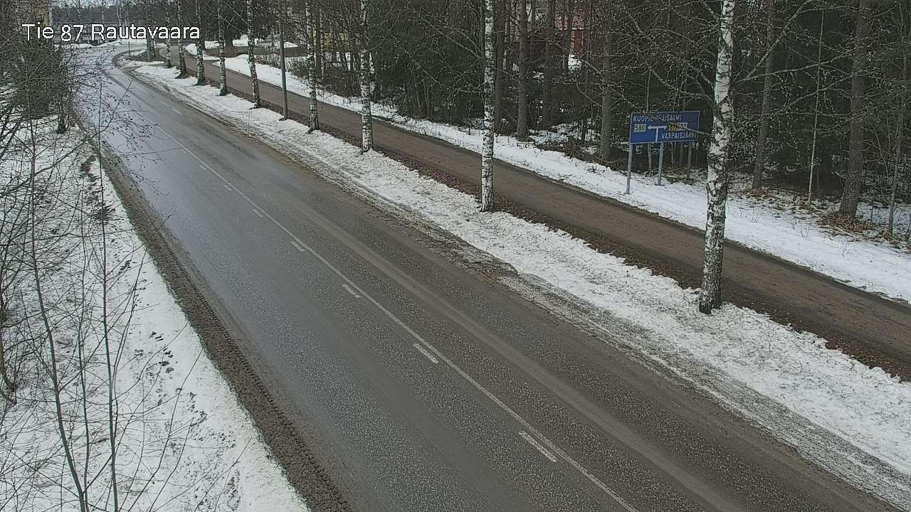 Weather Camera Image Väg 87 Rautavaara, Rautavaara, Pohjois-Savo