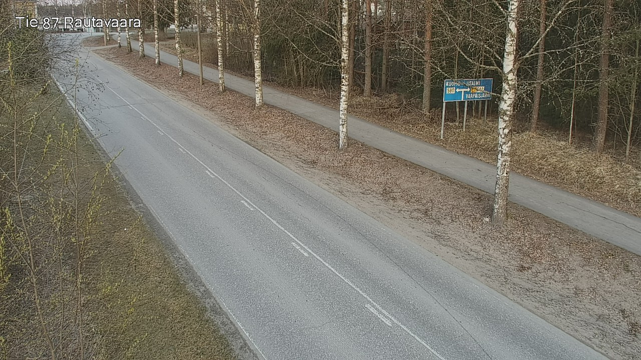 Weather Camera Image Väg 87 Rautavaara, Rautavaara, Pohjois-Savo