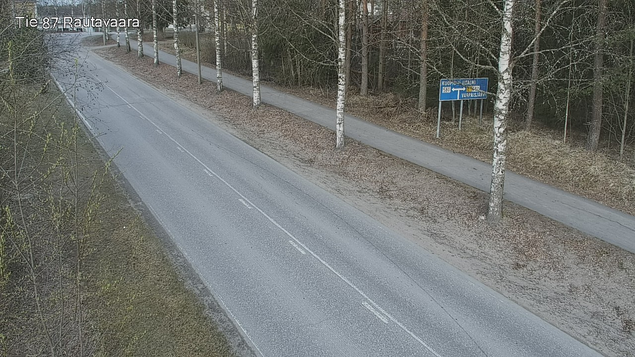 Weather Camera Image Väg 87 Rautavaara, Rautavaara, Pohjois-Savo