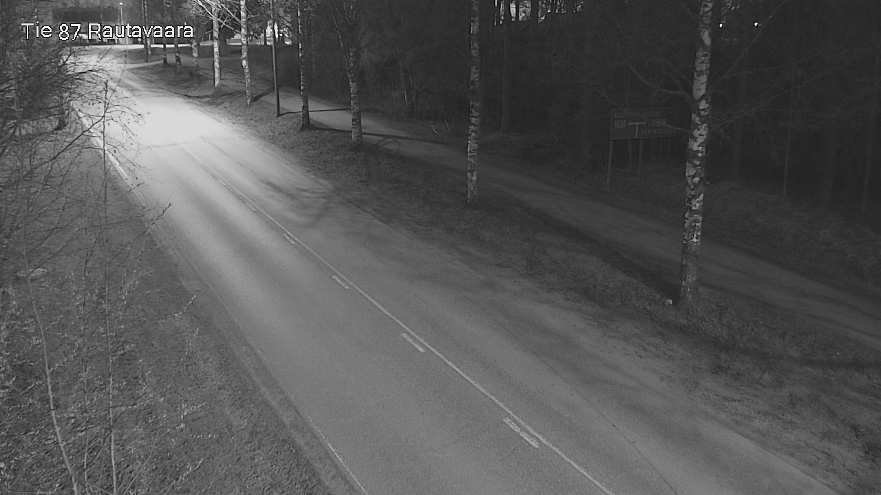 Weather Camera Image Road 87 Rautavaara, Rautavaara, Pohjois-Savo