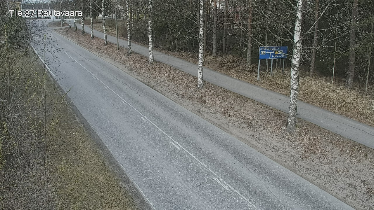 Weather Camera Image Road 87 Rautavaara, Rautavaara, Pohjois-Savo