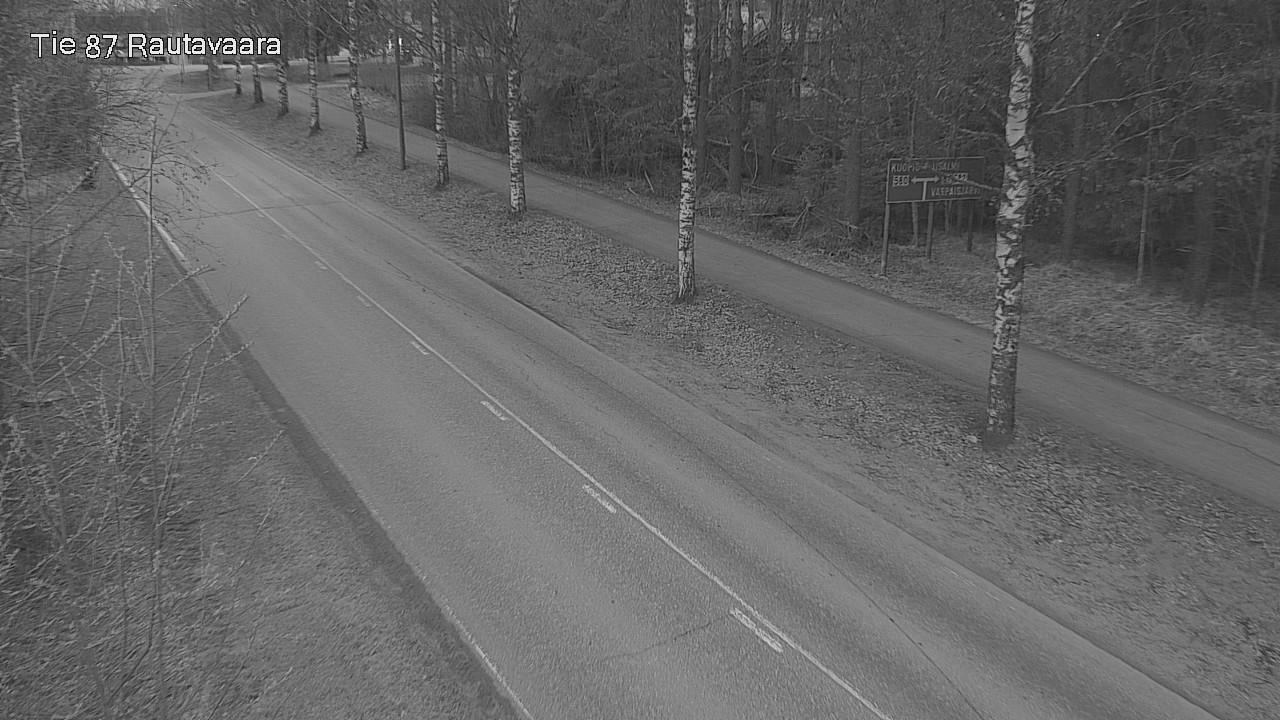 Weather Camera Image Road 87 Rautavaara, Rautavaara, Pohjois-Savo