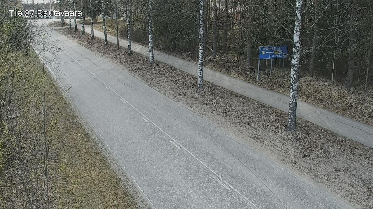 Weather Camera Image Road 87 Rautavaara, Rautavaara, Pohjois-Savo