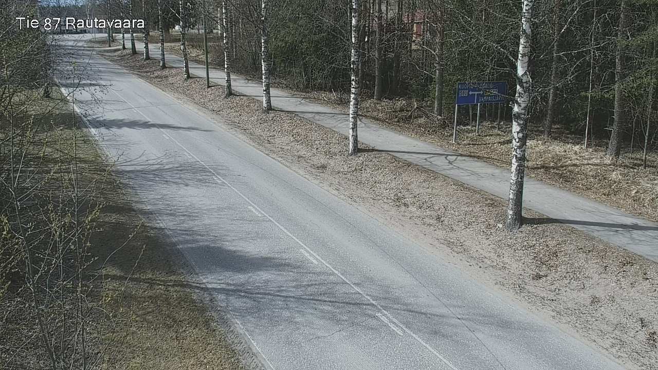Weather Camera Image Road 87 Rautavaara, Rautavaara, Pohjois-Savo