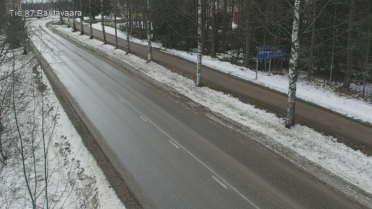 Weather Camera Image Väg 87 Rautavaara, Rautavaara, Pohjois-Savo