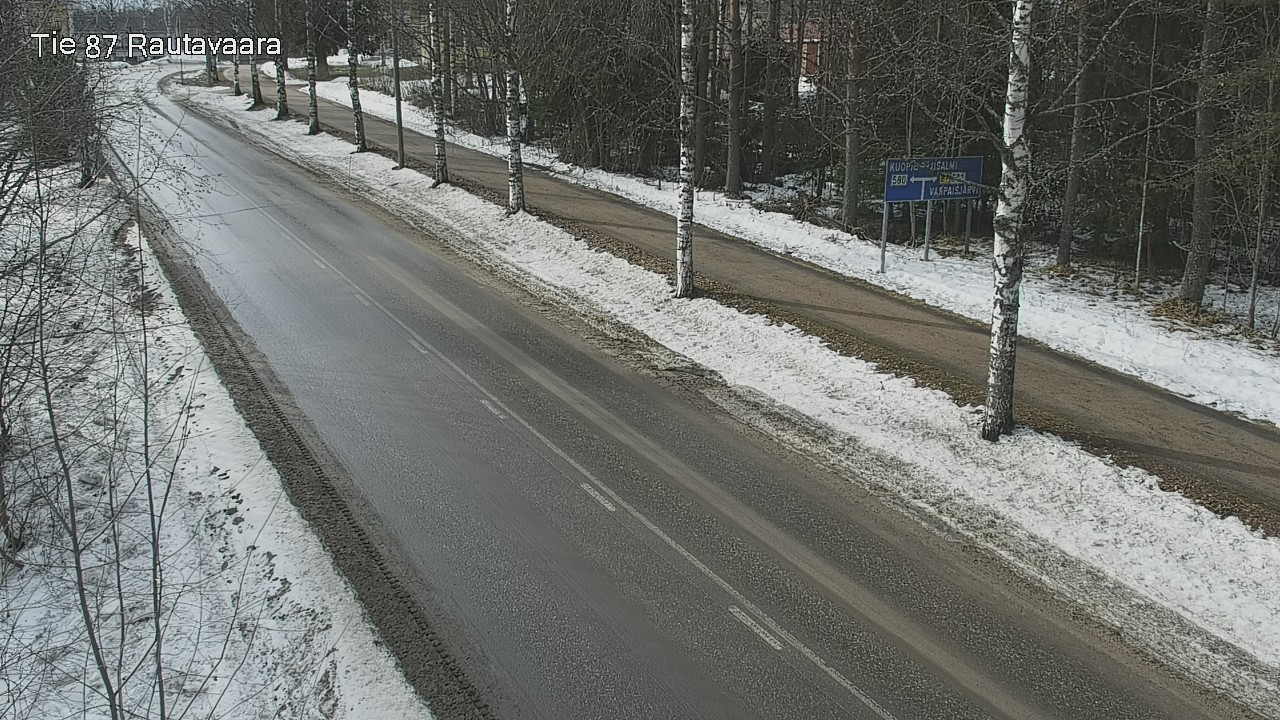 Weather Camera Image Väg 87 Rautavaara, Rautavaara, Pohjois-Savo