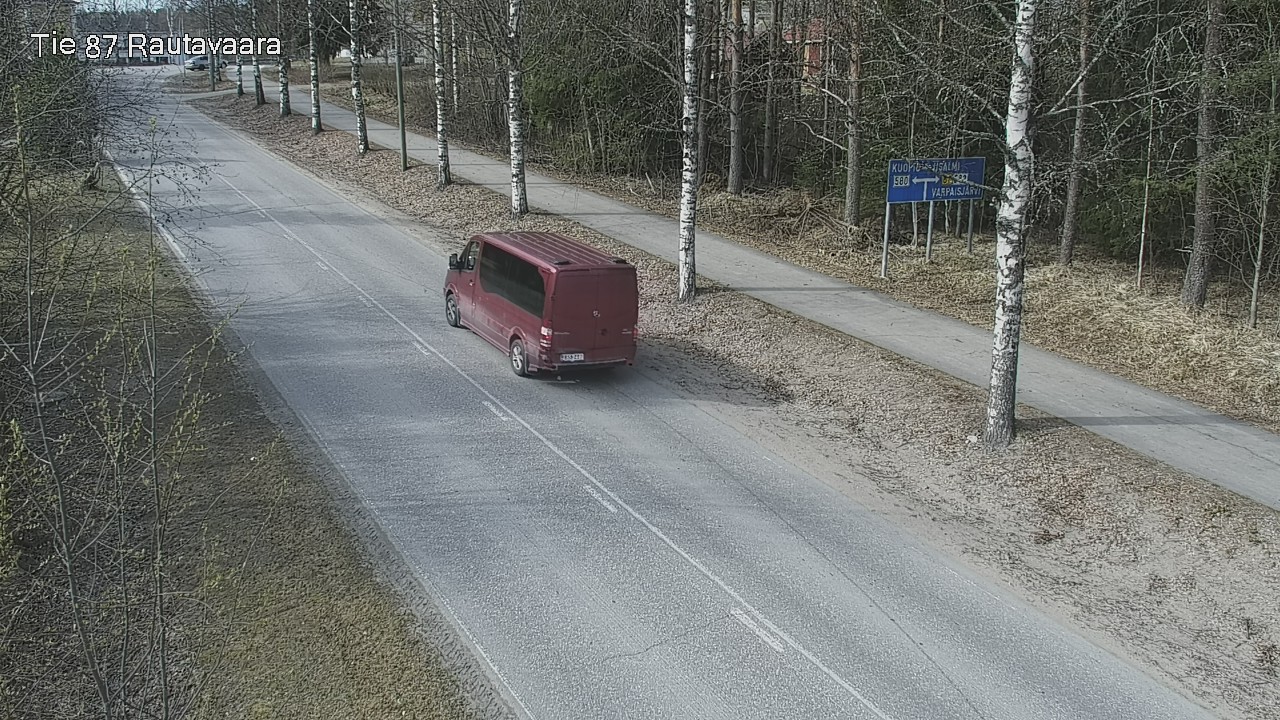 Weather Camera Image Road 87 Rautavaara, Rautavaara, Pohjois-Savo