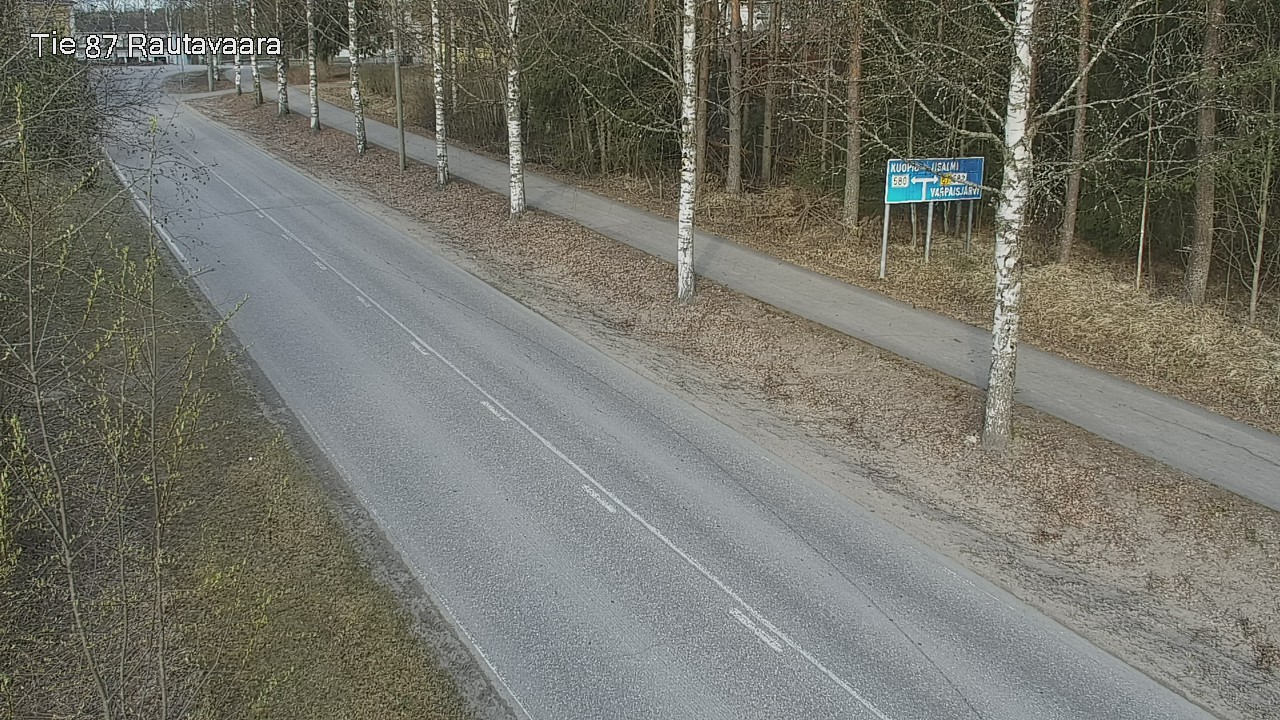 Weather Camera Image Väg 87 Rautavaara, Rautavaara, Pohjois-Savo