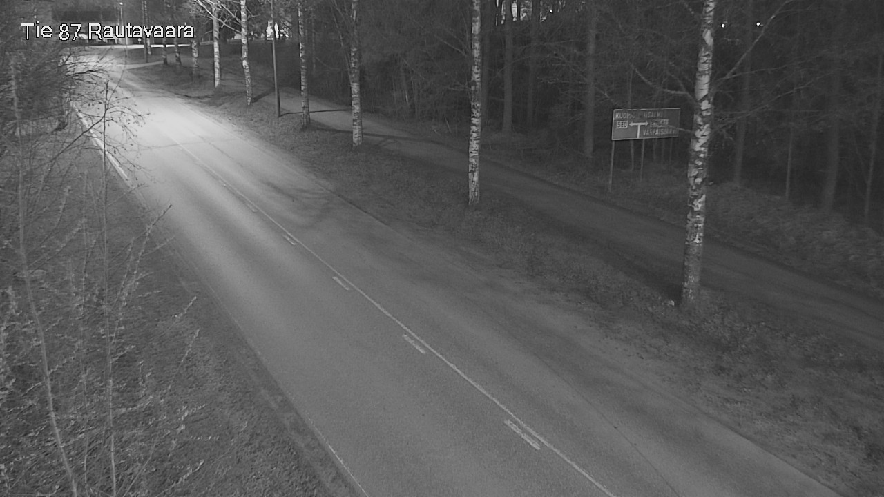 Weather Camera Image Väg 87 Rautavaara, Rautavaara, Pohjois-Savo