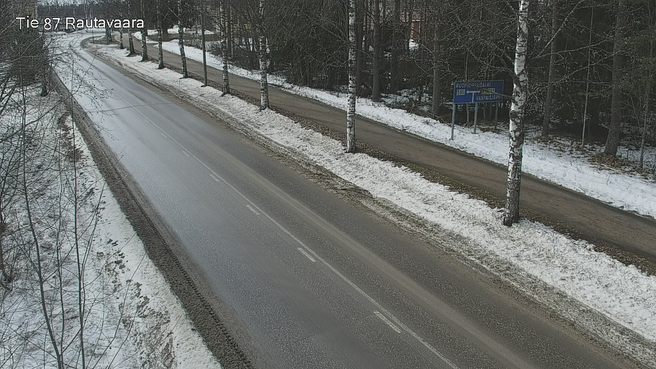 Weather Camera Image Väg 87 Rautavaara, Rautavaara, Pohjois-Savo