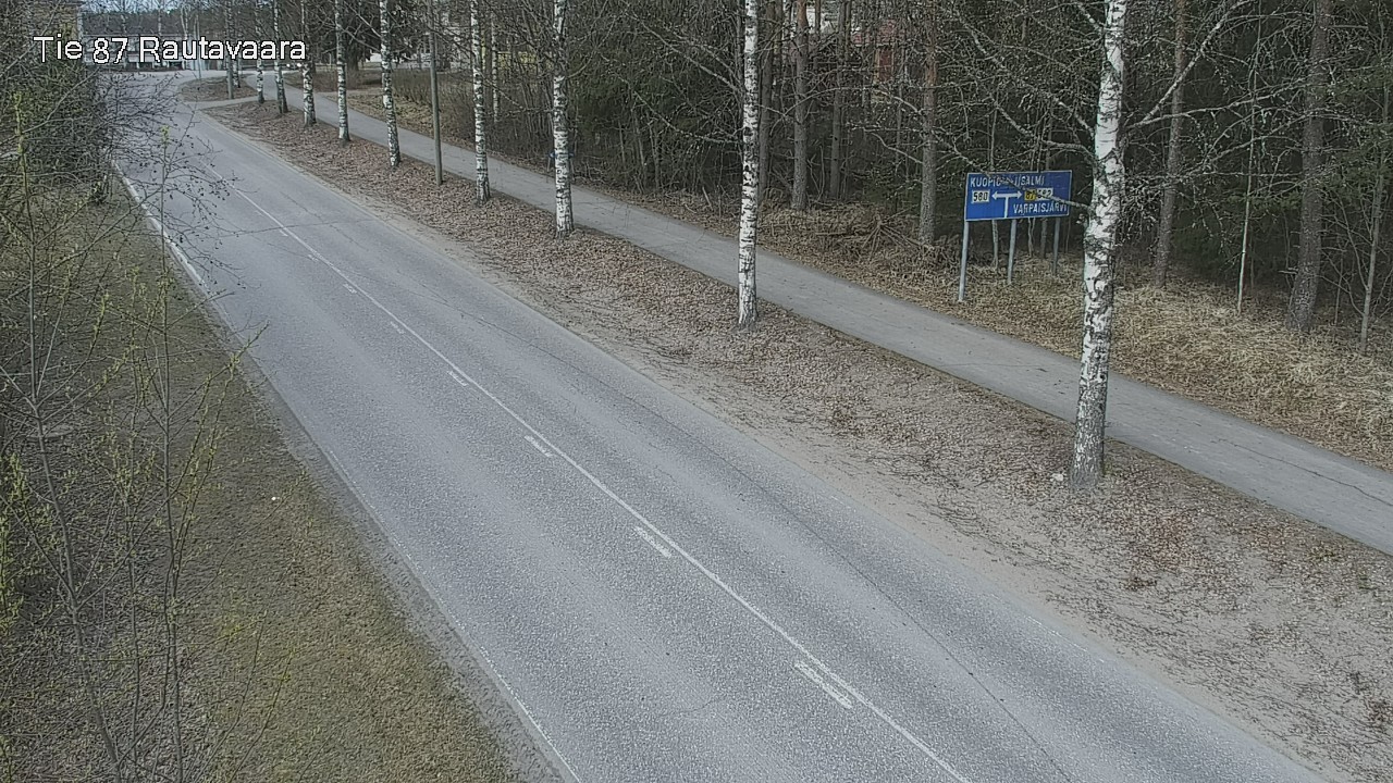 Weather Camera Image Väg 87 Rautavaara, Rautavaara, Pohjois-Savo