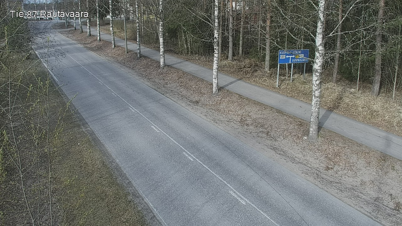 Weather Camera Image Väg 87 Rautavaara, Rautavaara, Pohjois-Savo