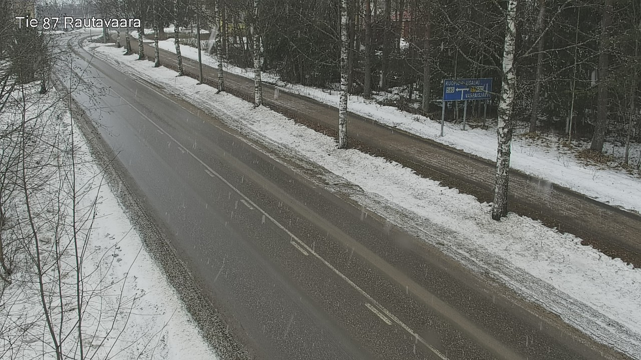 Weather Camera Image Väg 87 Rautavaara, Rautavaara, Pohjois-Savo