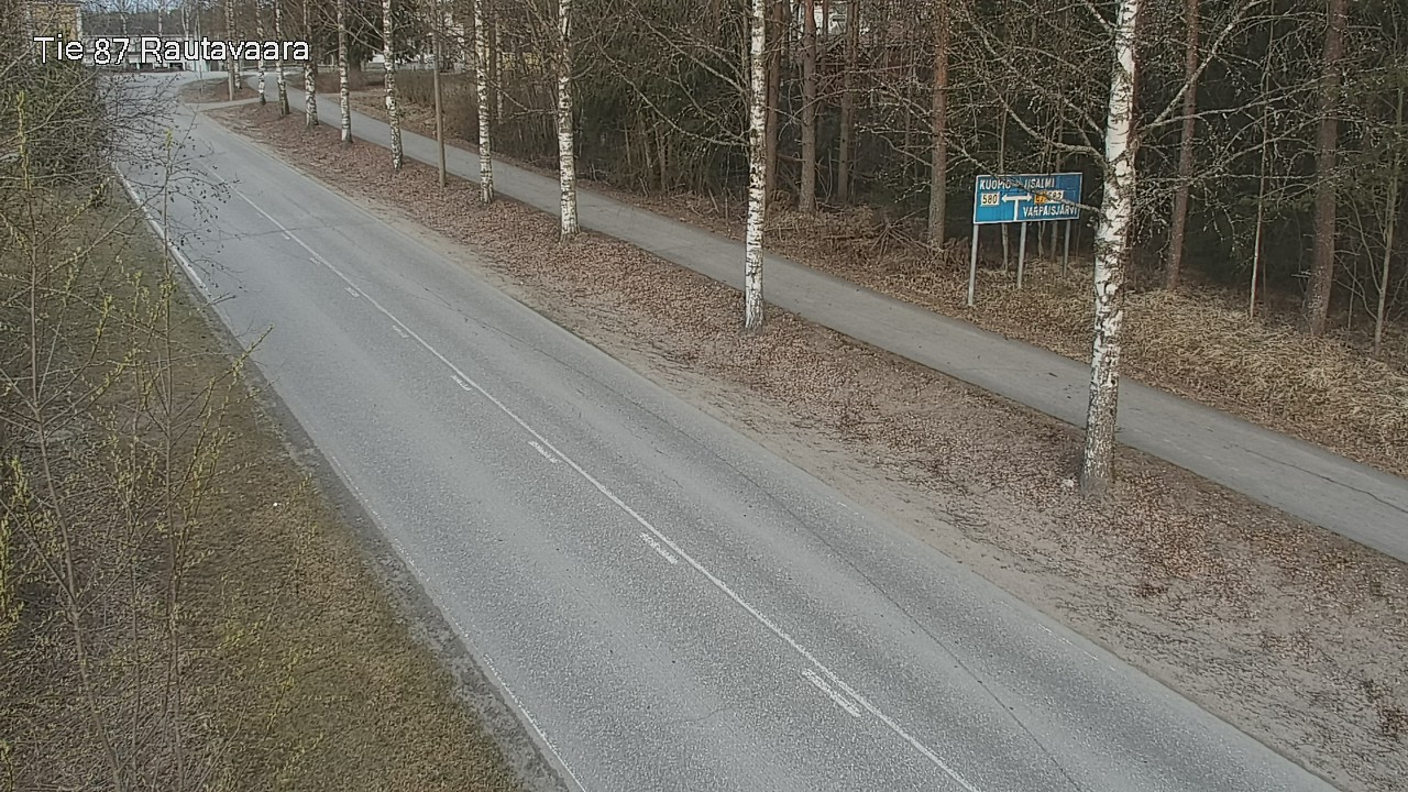 Weather Camera Image Väg 87 Rautavaara, Rautavaara, Pohjois-Savo