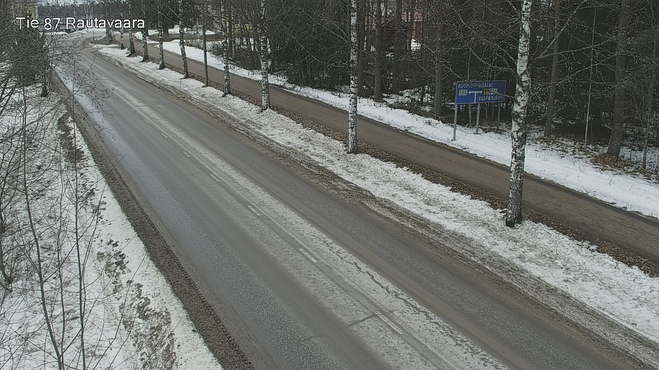 Weather Camera Image Väg 87 Rautavaara, Rautavaara, Pohjois-Savo