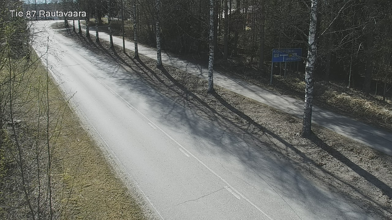 Weather Camera Image Road 87 Rautavaara, Rautavaara, Pohjois-Savo