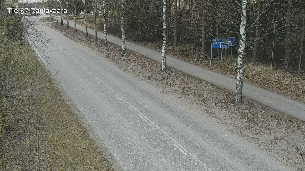 Weather Camera Image Road 87 Rautavaara, Rautavaara, Pohjois-Savo