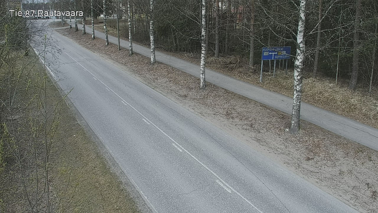 Weather Camera Image Väg 87 Rautavaara, Rautavaara, Pohjois-Savo