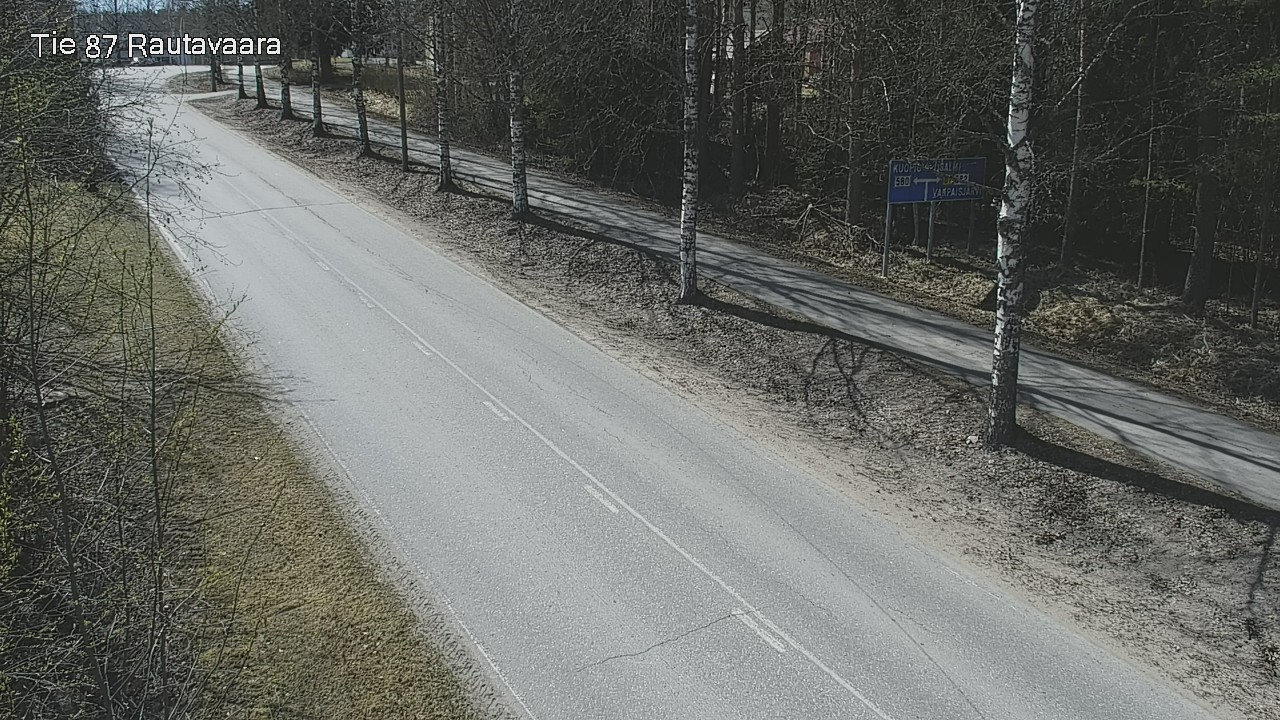 Weather Camera Image Road 87 Rautavaara, Rautavaara, Pohjois-Savo