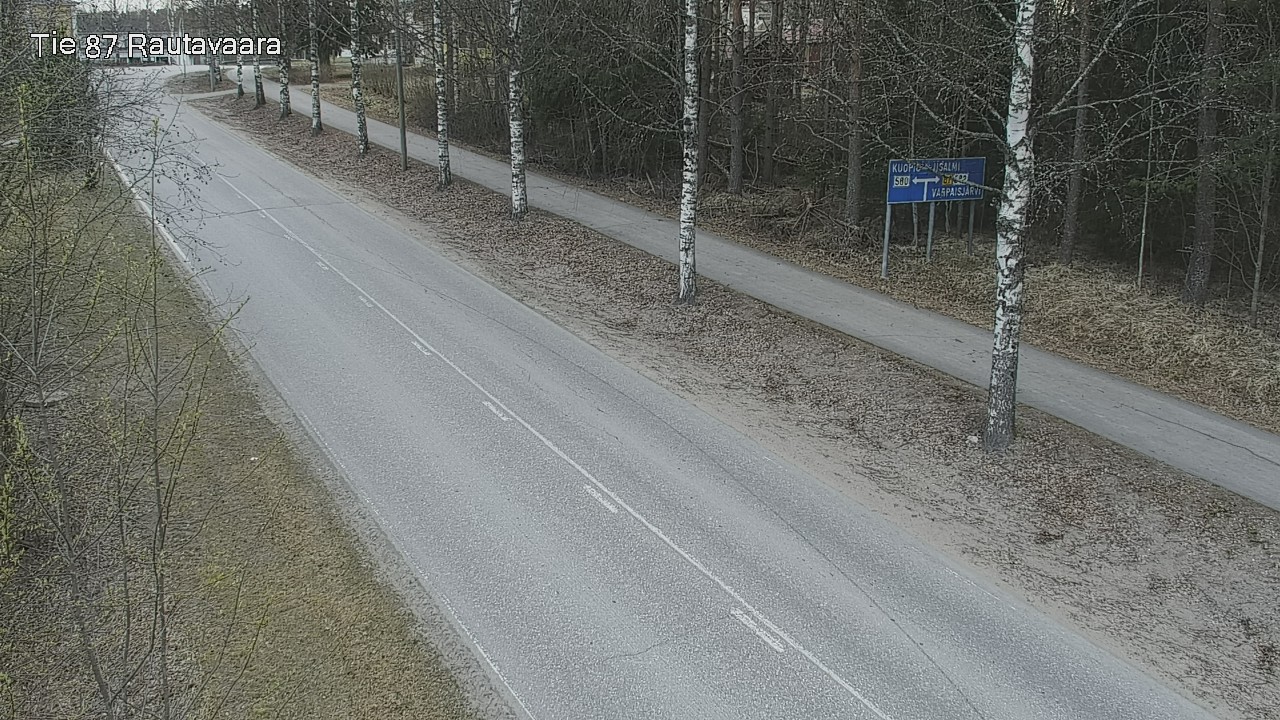 Weather Camera Image Road 87 Rautavaara, Rautavaara, Pohjois-Savo