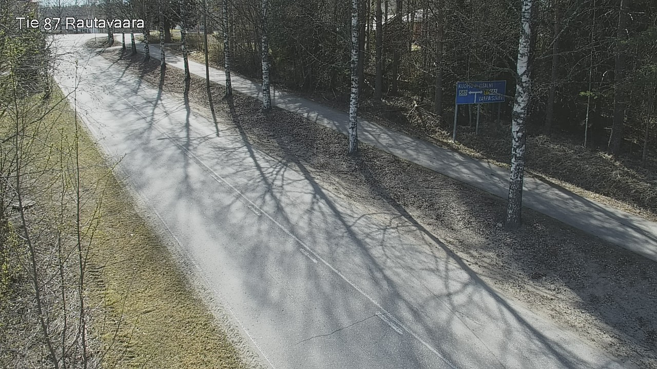 Weather Camera Image Road 87 Rautavaara, Rautavaara, Pohjois-Savo