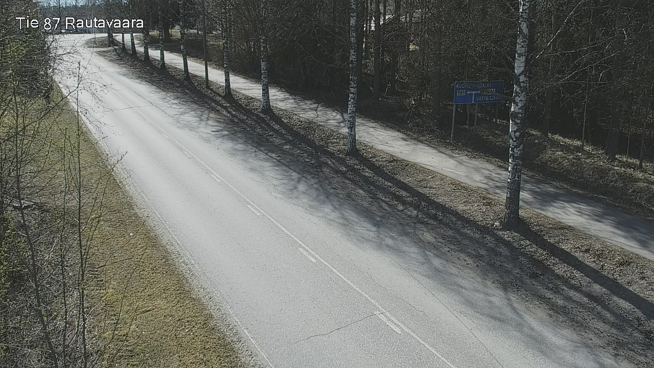 Weather Camera Image Road 87 Rautavaara, Rautavaara, Pohjois-Savo