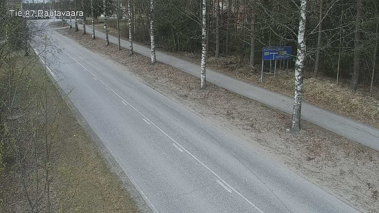 Weather Camera Image Väg 87 Rautavaara, Rautavaara, Pohjois-Savo