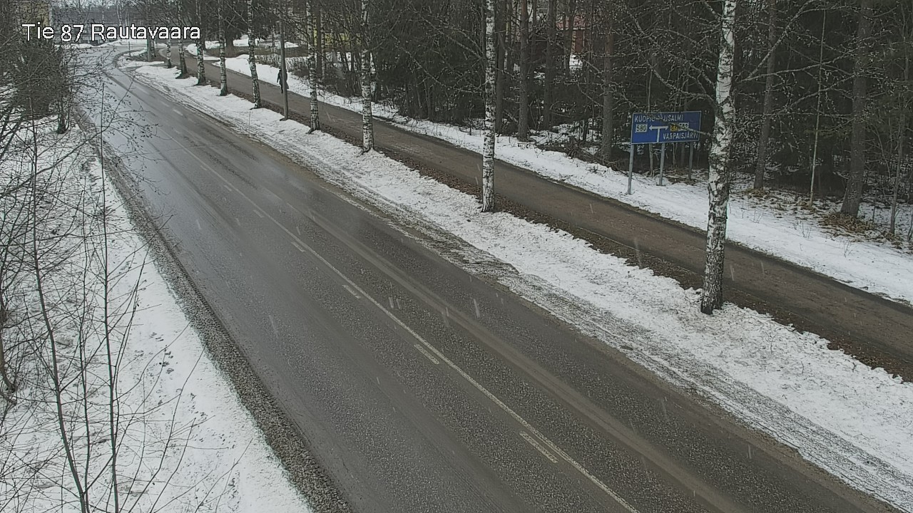 Weather Camera Image Väg 87 Rautavaara, Rautavaara, Pohjois-Savo