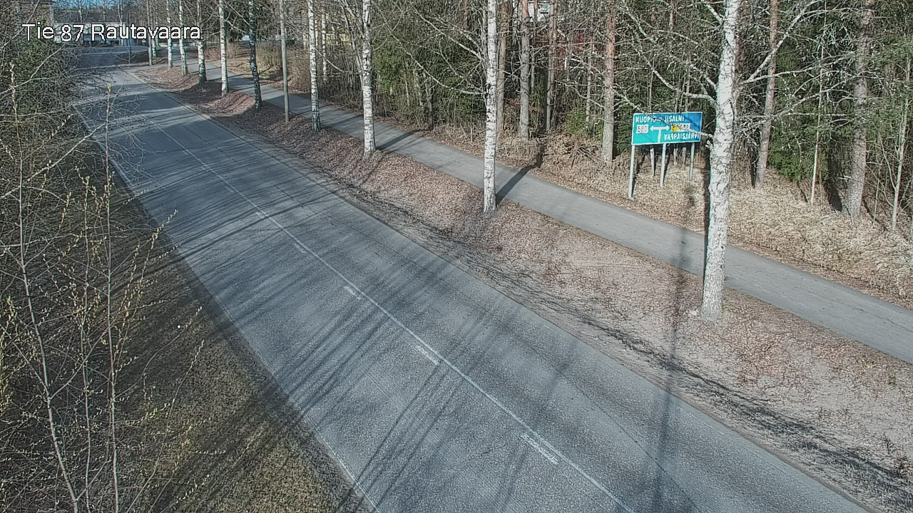 Weather Camera Image Road 87 Rautavaara, Rautavaara, Pohjois-Savo
