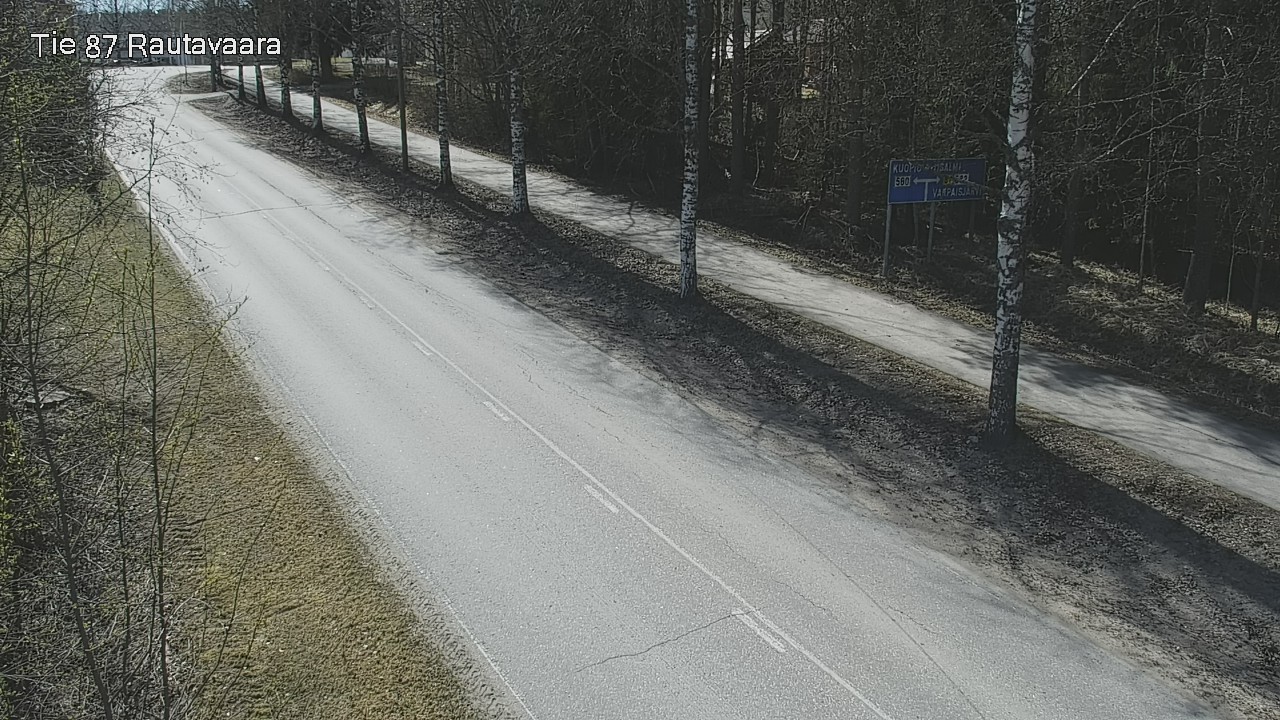 Weather Camera Image Road 87 Rautavaara, Rautavaara, Pohjois-Savo