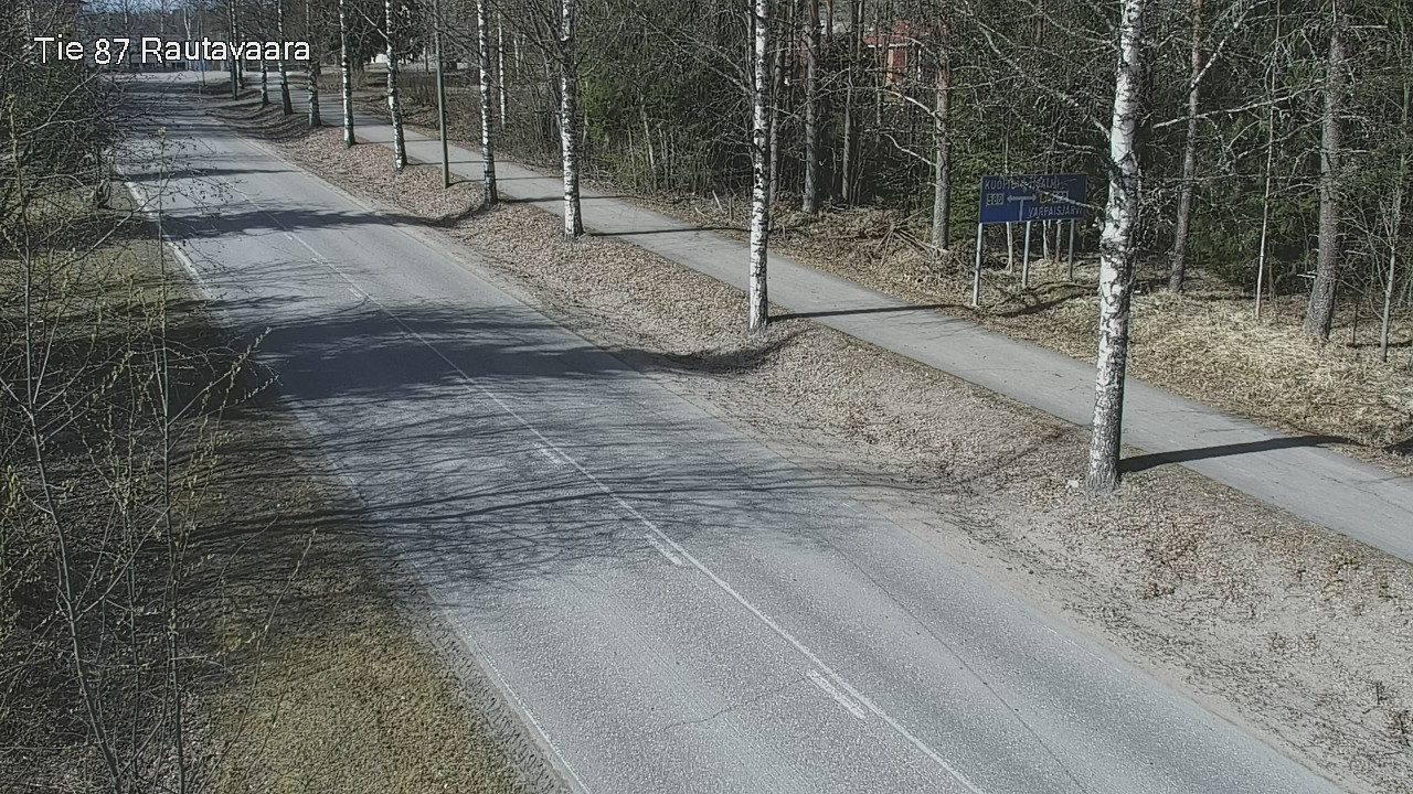 Weather Camera Image Road 87 Rautavaara, Rautavaara, Pohjois-Savo